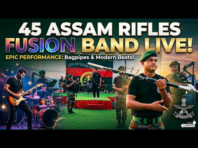 45 Assam Rifles Ka Shandar Fusion Band Performance! 🇮🇳🔥 Live Show