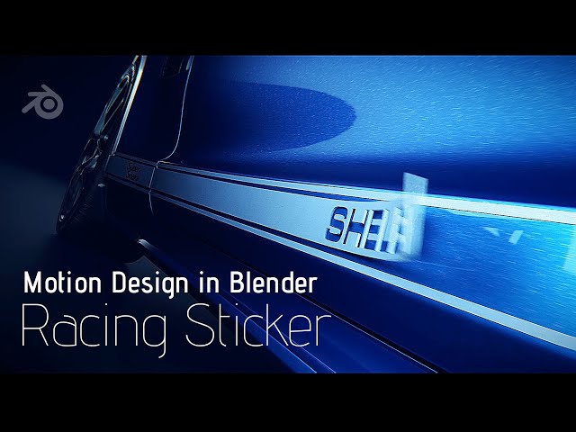 Blender Tutorial // Animating a Racing Sticker