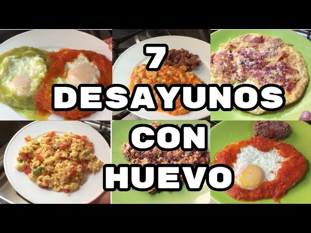 7 Desayunos con huevo 🍳 desayunos rápidos y fáciles Fabi Zea