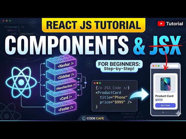 React JS Tutorial for Beginners: Learn React  component and jsx in Video!