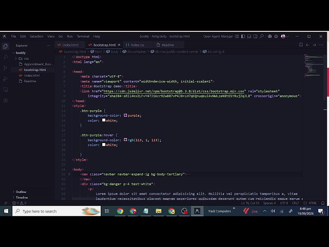 Installation of Bootstrap