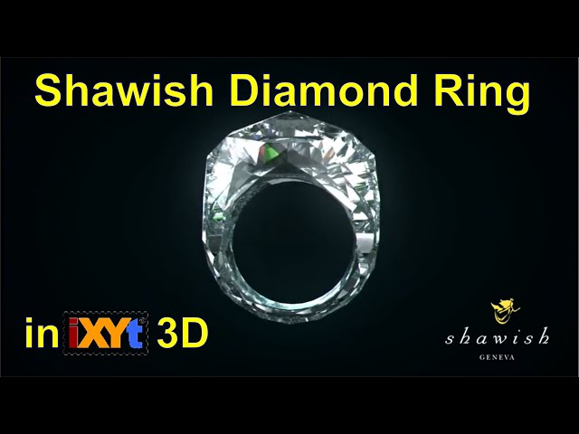 The first all-diamond ring in side-by-side iXYt 3D video for VR