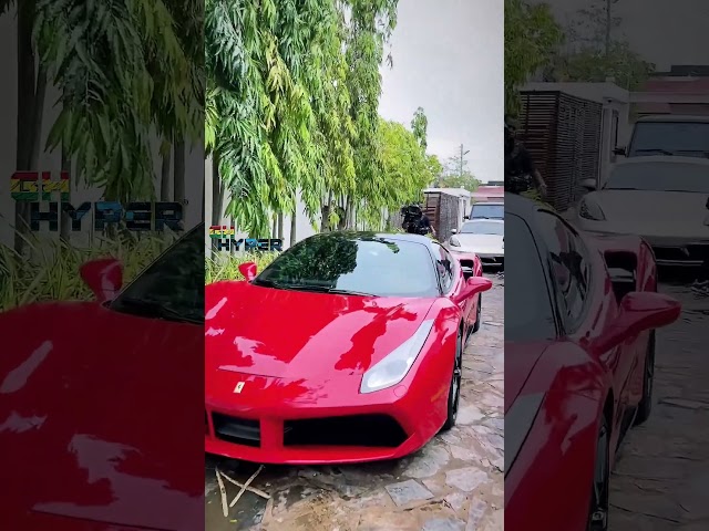 luxury cars at King Promise wedoing engagement