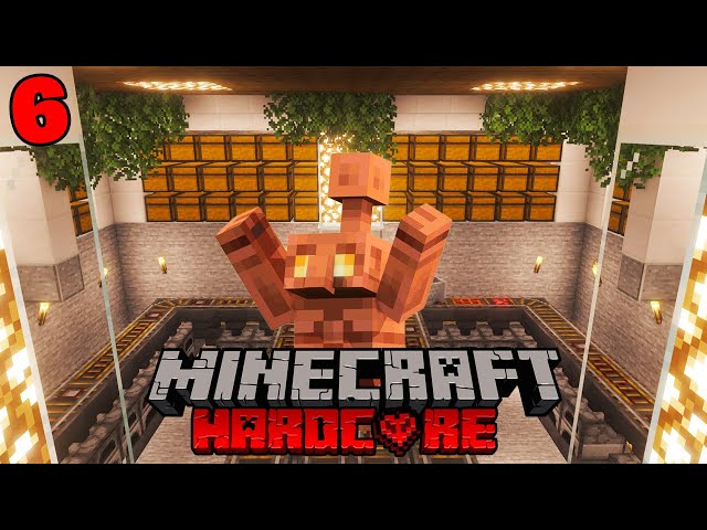 I Built the Perfect Auto Storage Room in Minecraft Hardcore (with Copper Golems)