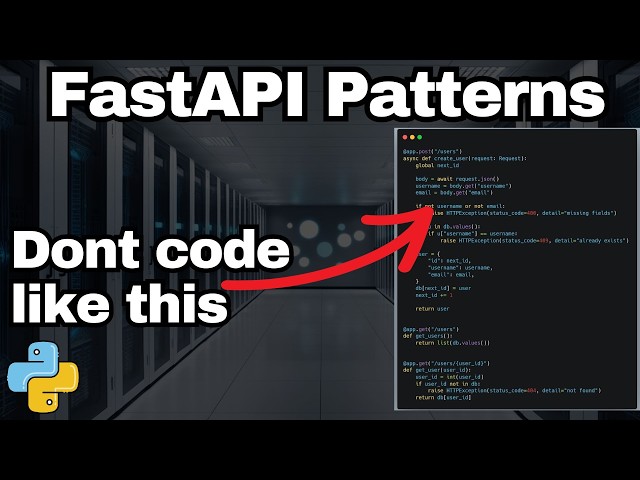 FastAPI Clean Code: Avoid these 8 Junior Mistakes