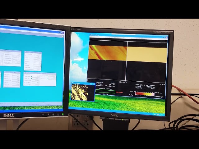 Veeco DI Dimension 3100 Conductive AFM Test | C-AFM Current Response and Imaging of a Copper Gasket
