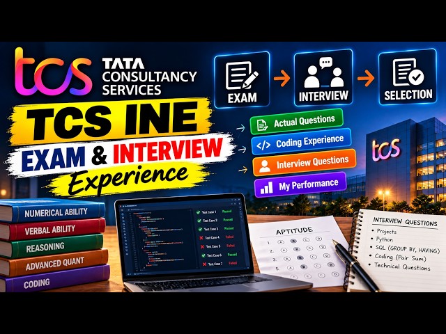 My TCS INE Exam & Interview Experience | Pattern, Questions & Selection Process