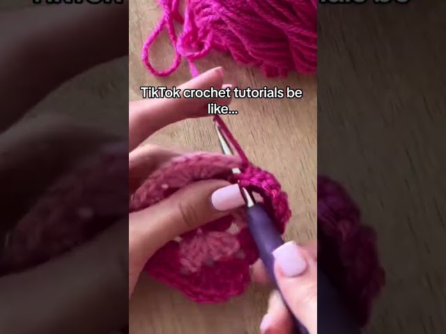 Beginner crochet tutorials be like 🤣 #crochet #crocheting #crochettutorial #crafts