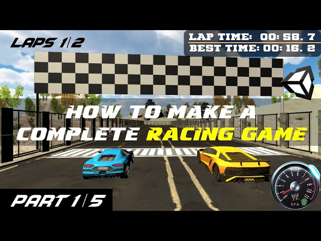 How to make Car Racing Game in Unity3D || Hindi / Urdu || Part 1/5