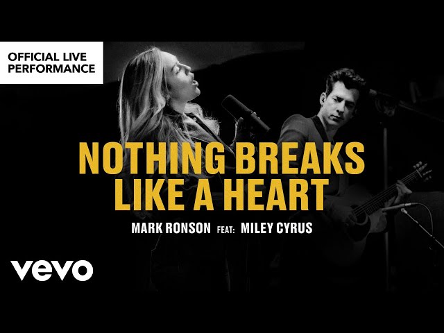 Mark Ronson ft. Miley Cyrus - “Nothing Breaks Like a Heart" Official Performance | Vevo