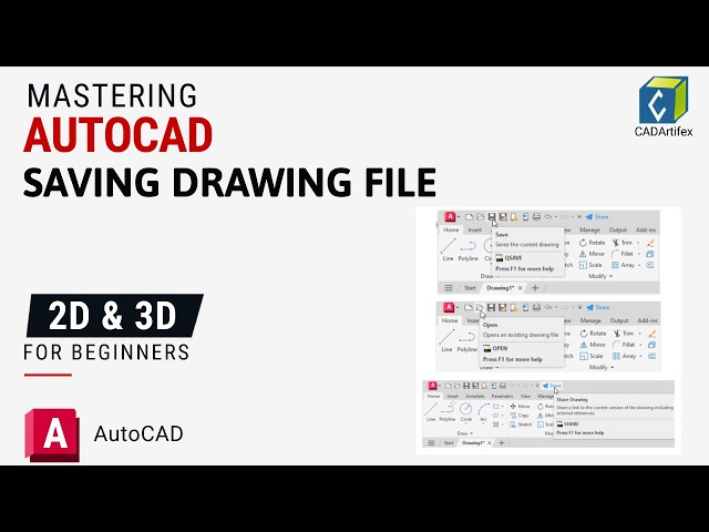 SAVING DRAWING FILE IN AUTOCAD