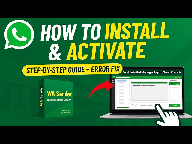 How to Install WA Sender Bot | All Errors Fixed!