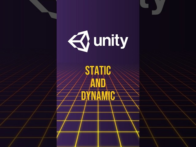 Static vs Dynamic Objects in Unity 🎮