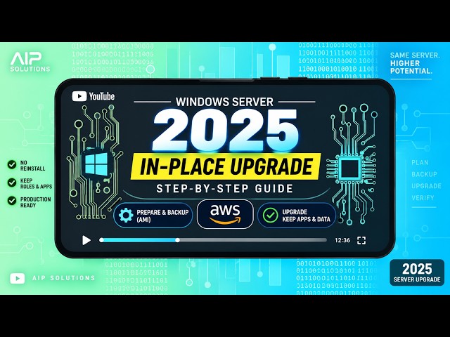 Windows Server 2025 In-Place Upgrade | Step-by-Step Guide (Keep Apps, Roles & Data)