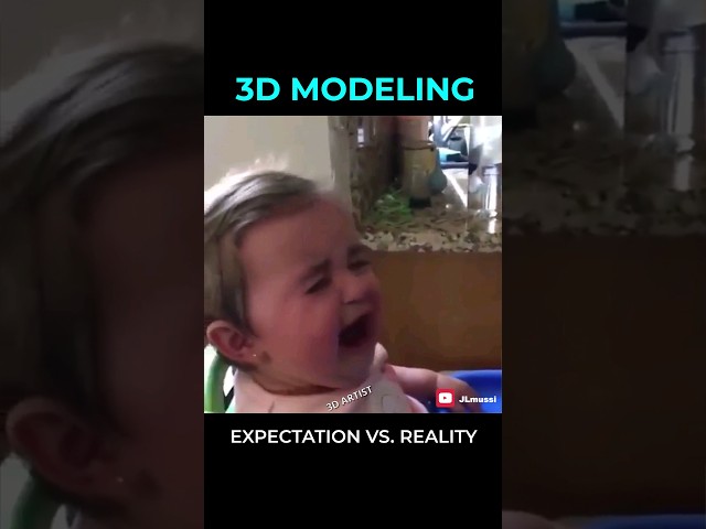 3d Modeling: Expectation vs Reality #3dmodeling #topology #hardsurfacemodeling
