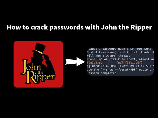 Cracking passwords with John the Ripper!