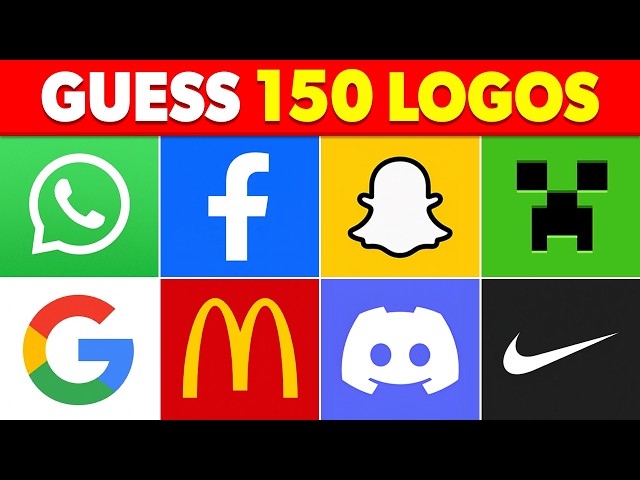 Guess the Logo in 3 Seconds | 150 Famous Logos Quiz 🔍✅