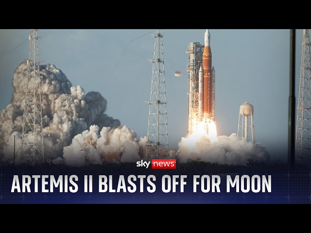 Watch the moment NASA's Artemis II takes off for historic moon mission