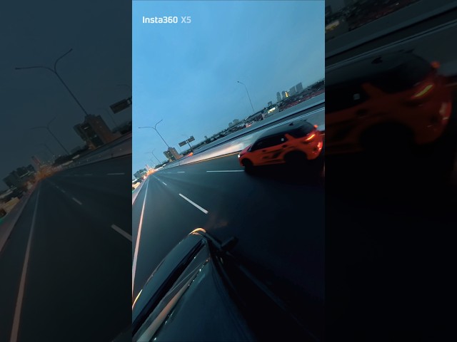 when the sun fades, the city breathes #Insta360X5 @insta360