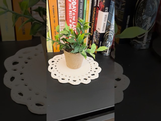 DIY Clay Doily for Galentine’s Day #diygifts #diydecor #diyvalentinesgift #galentinesday
