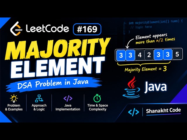 How to Find the Majority Element? 🤔 | LeetCode 169 | Java DSA