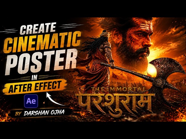 The Immortal Parshuram | Cinematic Motion Poster | After Effects | Darshan Ojha