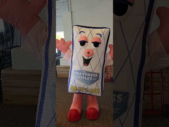Inflatable Mattress Outlet mascot assaulted