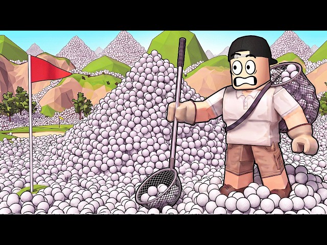 Picking Up 75,000 Golf Balls in Roblox