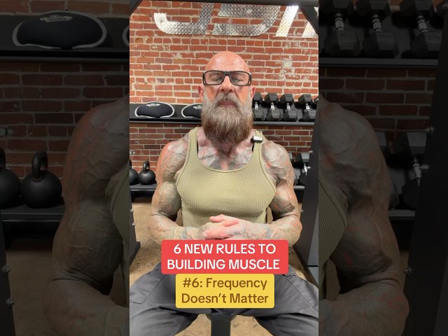 Is once-a-week training enough to build muscle? Rule 6 explains what matters more than frequency.