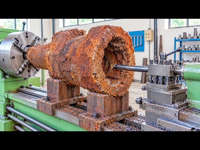 Difficult & Challenging Heavy-Duty Machining with an Old Lathe Machine