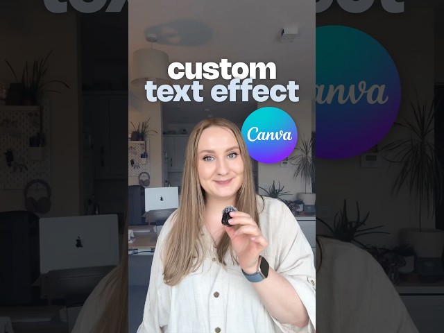 Custom Text Effect in Canva