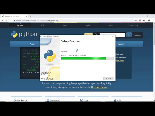 how to install python 3.7.3