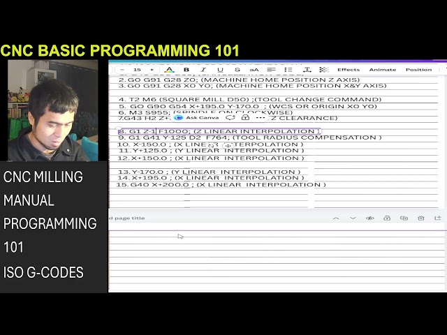EPISODE 2: PART2 M98 P? L? CALLING THE SUB PROGRAM AND REPETITION