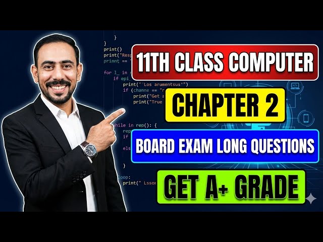 Class 11 Computer Chapter 2 Python Programming Long Questions | ICS Part 1 Board Exam