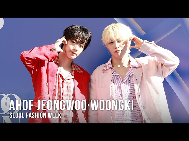 Seo Jeong-woo & Cha Woong-ki (AHOF) at Seoul Fashion Week | AHOF JEONGWOO·WOONGKI Seoul Fashion Week