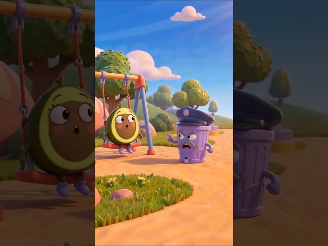 Don't Litter, Kid! Trash Can Police is Here