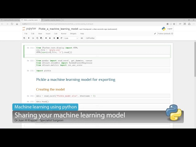 Sharing your Python machine learning model