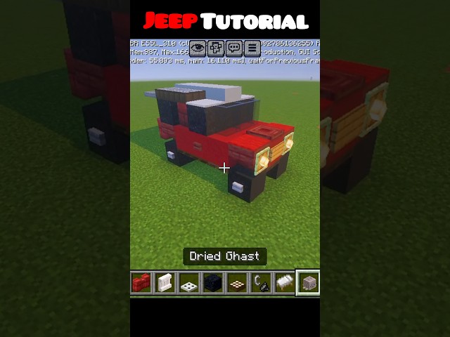 I Build a Jeep In Minecraft!