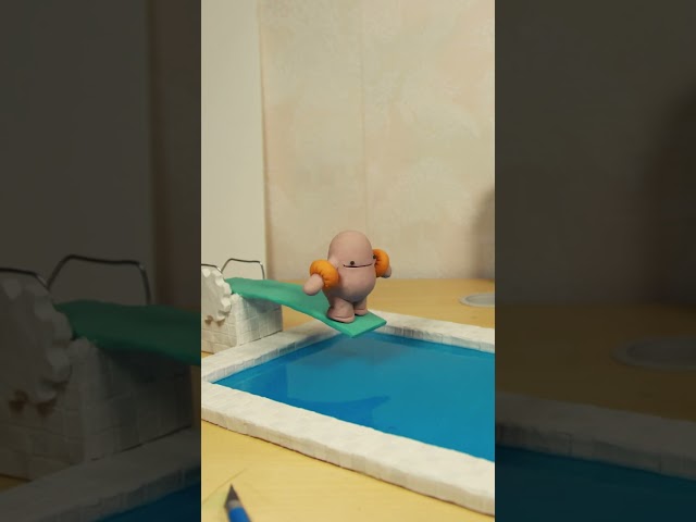 CLAY BOY MAKES THE PERFECT DIVE 💧
