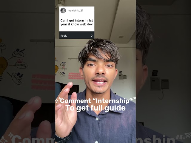 Comment “Internship” for full guide #scratchtostack