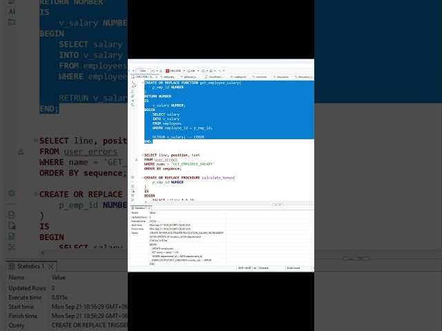 How to Find Errors in SQL & PL/SQL 🔍🔥 #SQL #PLSQL #Oracle #Coding #Shorts