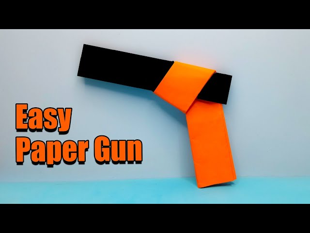 How to Make an Origami Paper Gun That Shoots | Easy Tutorial for Beginners