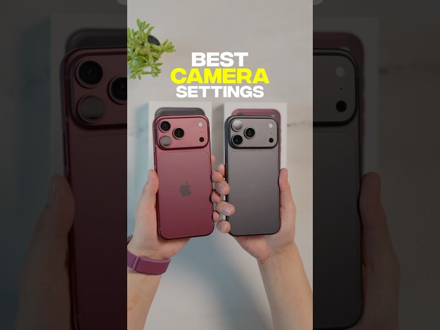 iPhone 18 Pro Camera Settings