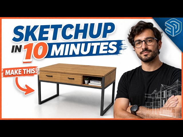 SketchUp Tutorial for Beginners - Learn SketchUp in 10 MINUTES (SketchUp Free 2026)