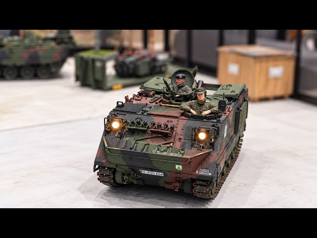Hobbymesse Leipzig 🔥 Incredible 1/16 Scale RC Military Models! #rc #modellbau #tank