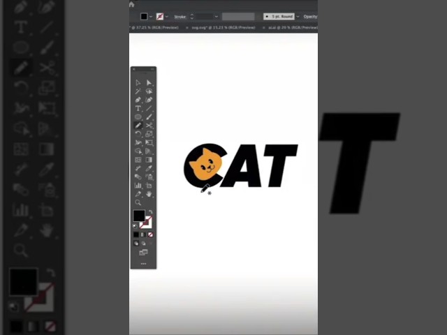 Simple & Easy Adobe Illustrator Logo Design Tutorial 💕 | Beginner Friendly #graphicdesign #shorts