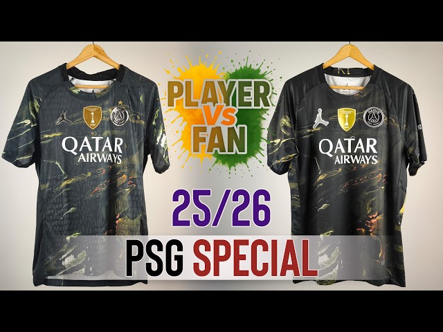 PSG Special Night Edition Jersey 25/26 - Player Version Vs Fan Version