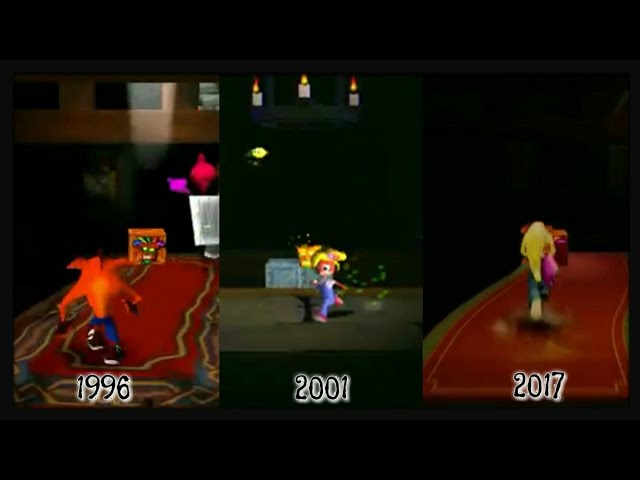 Evolution of Dark Levels in Crash Bandicoot (1996 - 2019)