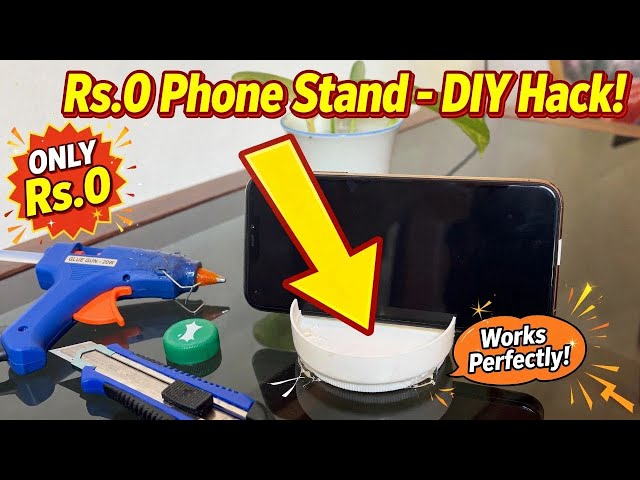 DIY Phone Stand at Home - No Money Needed! Easy Phone Holder Hack😍📱