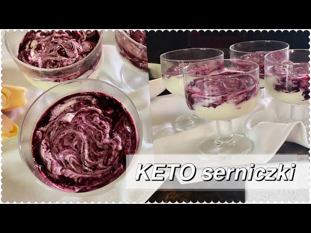 KETO serniczki z JAGODAMI 🫐 bez pieczenia w 7 minut! - pełen antyoksydantów i witamin ZDROWY DESER!